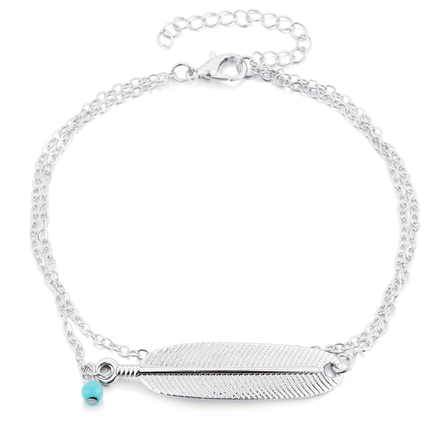 Feather anklet
